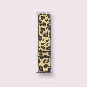 Leopard Apple Watch Band Nylon Elastic Watch Strap